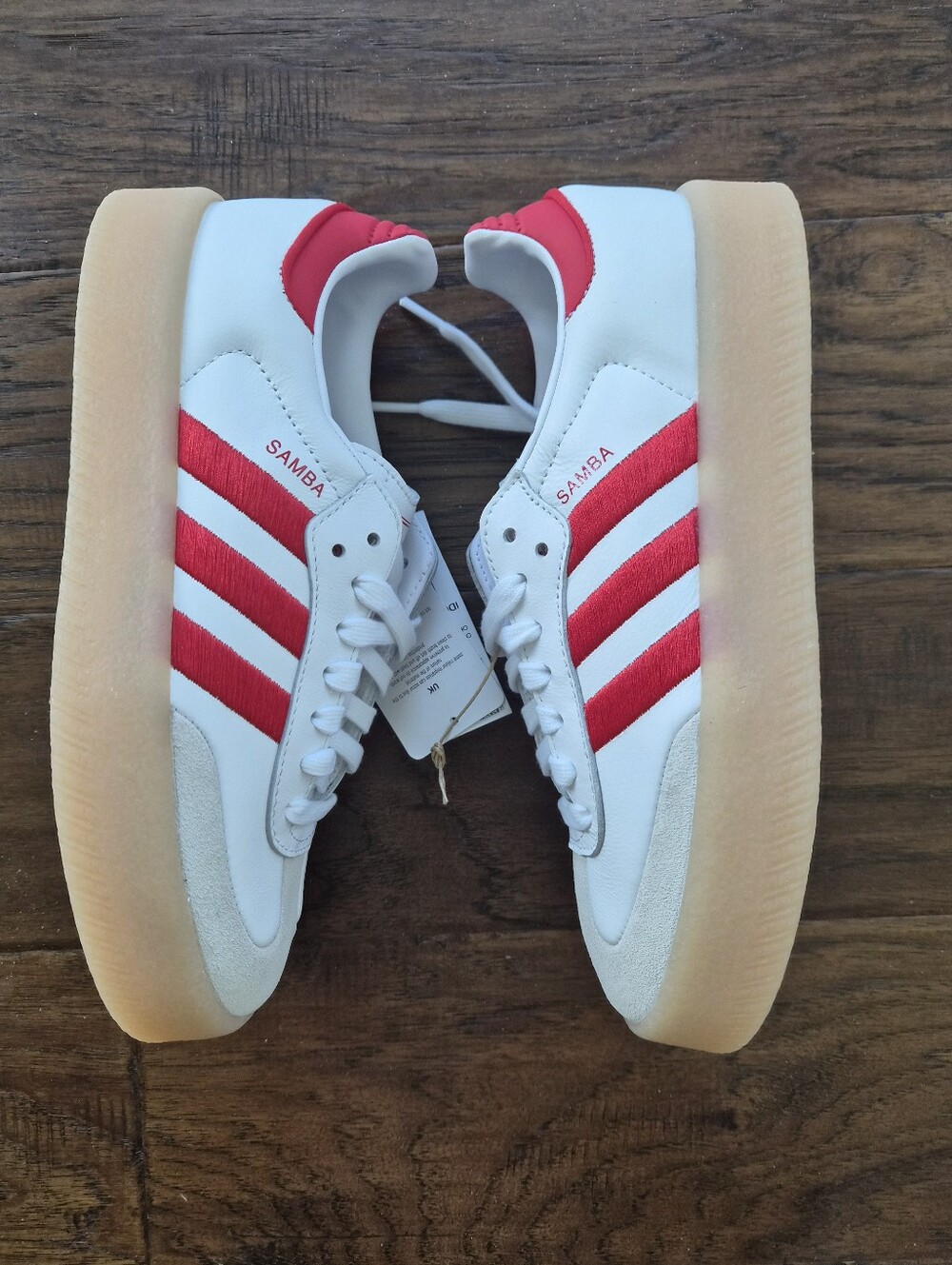 *NWT* [adidas] Samba Sambae Red/White, Size W7 - Picture 4 of 9